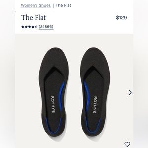 Rothy’s the flat rounded toe 8.5 black